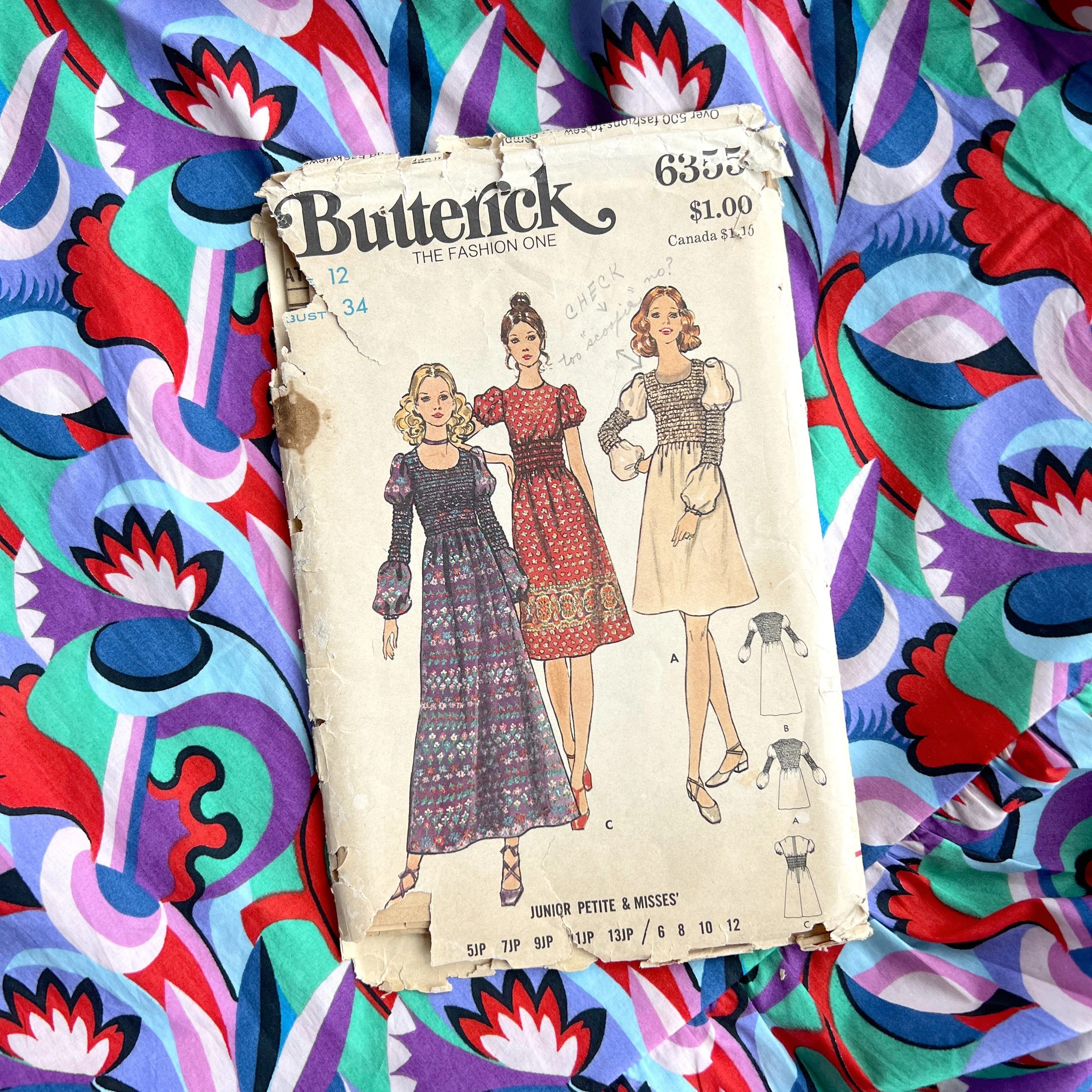 Shirred Success! I made another shirred dress using Vintage